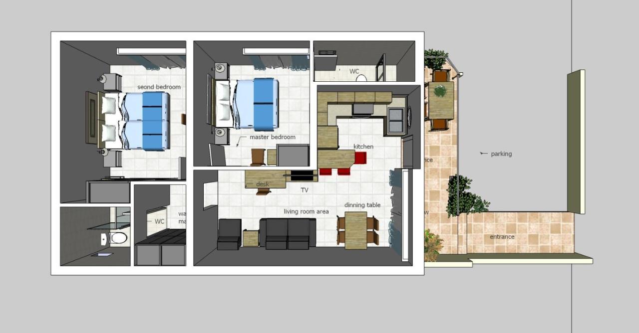 Dennis Stylish Apartment Kato Daratso Bagian luar foto
